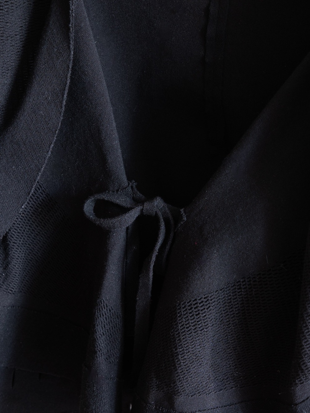 Issey Miyake Black Open-Front Cardigan - Picture 4 of 4